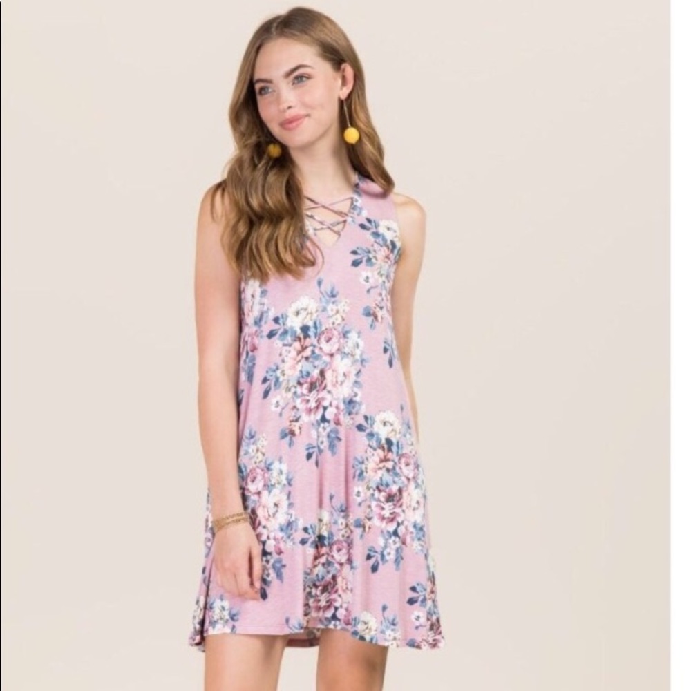 NWT Francesca’s Blush Dress Sz L